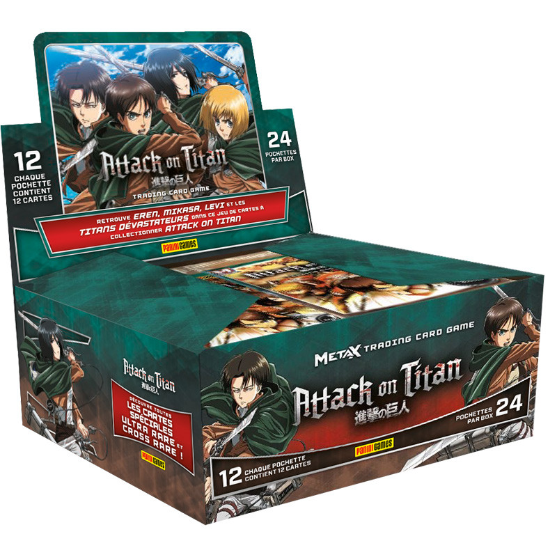 BOITE DE 24 BOOSTERS ATTACK ON TITAN / CARTE PANINI VF