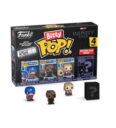 4-PACK CAPTAIN AMERICA / MARVEL / FUNKO BITTY POP 4-PACK CAPTAIN AMERICA / MARVEL / FUNKO BITTY POP