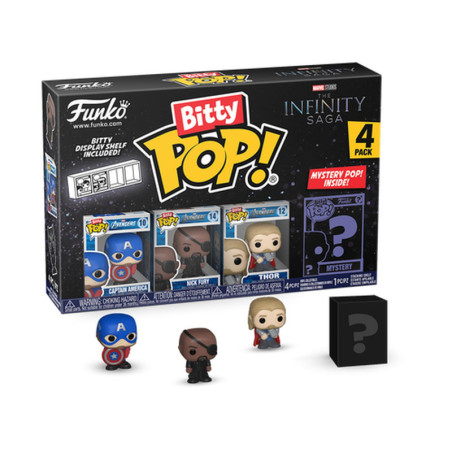 4-PACK CAPTAIN AMERICA / MARVEL / FUNKO BITTY POP