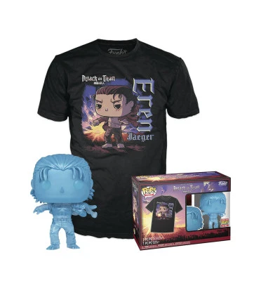 T-SHIRT L AVEC POP EREN WITH MARKS / ATTACK ON TITAN / FIGURINE FUNKO POP T-SHIRT L AVEC POP EREN WITH MARKS / ATTACK ON TITAN / FIGURINE FUNKO POP