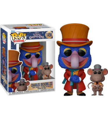 CHARLES DICKENS WITH RIZZO / THE MUPPET CHRISTMAS CAROL / FIGURINE FUNKO POP