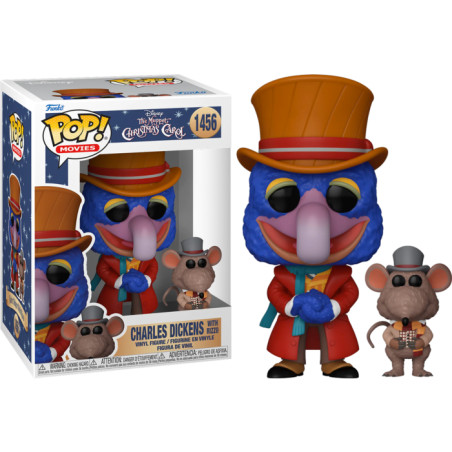 CHARLES DICKENS WITH RIZZO / THE MUPPET CHRISTMAS CAROL / FIGURINE FUNKO POP