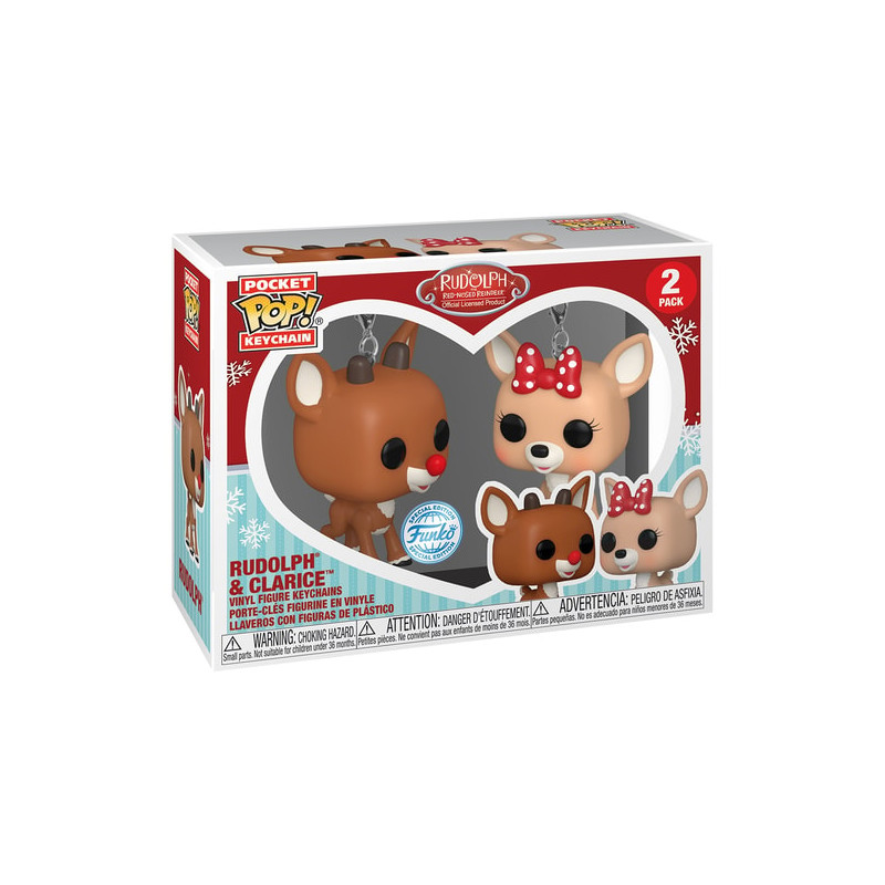 2 PACK RUDOLPH AND CLARICE / RUDOLPH / FUNKO POCKET POP