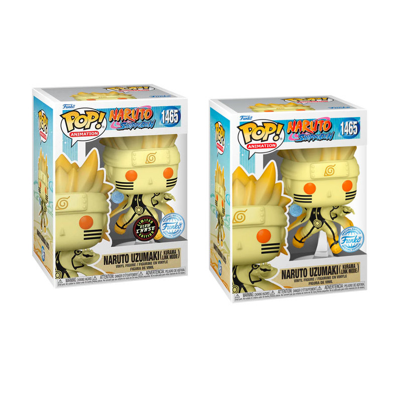 PACK 2 POP NARUTO UZUMAKI KURAMA LINK MODE + CHASE / NARUTO / FIGURINE FUNKO POP / EXCLUSIVE SPECIAL EDITION