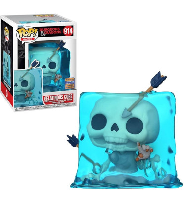 GELATINOUS CUBE BLUE / DUNGEONS AND DRAGONS / FIGURINE FUNKO POP / EXCLUSIVE WONDROUS 2023 GELATINOUS CUBE BLUE / DUNGEONS AND DRAGONS / FIGURINE FUNKO POP / EXCLUSIVE WONDROUS 2023