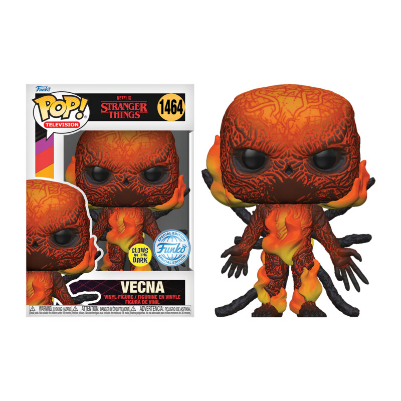 VECNA ON FIRE / STRANGER THINGS / FIGURINE FUNKO POP / EXCLUSIVE SPECIAL EDITION / GITD