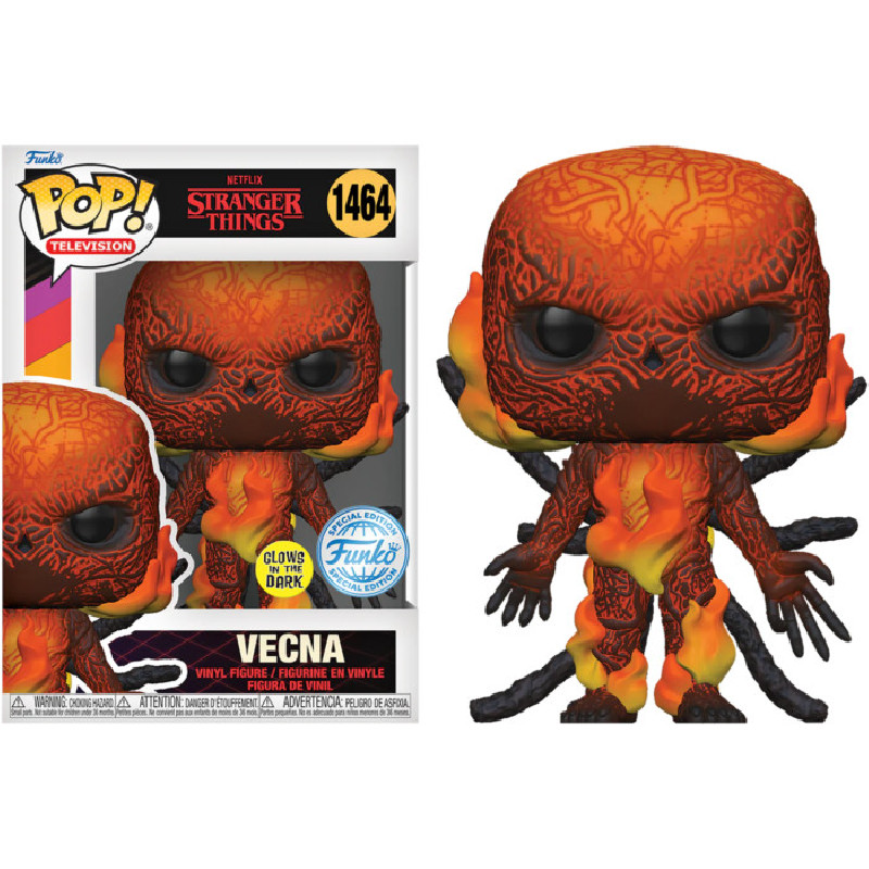 VECNA ON FIRE / STRANGER THINGS / FIGURINE FUNKO POP / EXCLUSIVE SPECIAL EDITION / GITD VECNA ON FIRE / STRANGER THINGS / FIGURINE FUNKO POP / EXCLUSIVE SPECIAL EDITION / GITD