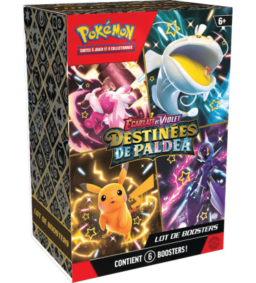 BUNDLE DE 6 BOOSTERS DESTINEES DE PALDEA / CARTE POKEMON VF