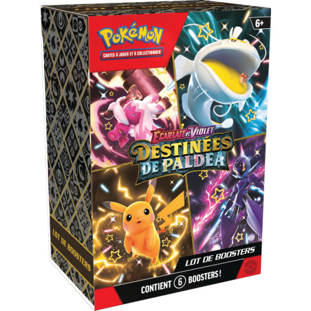 BUNDLE DE 6 BOOSTERS DESTINEES DE PALDEA EV4.5 / CARTE POKEMON VF