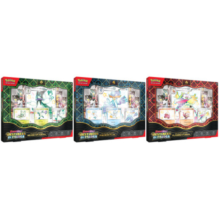 Coffret Tech Stickers Modele Aléatoire Destinées De Paldea EV 4.5 / Pokemon  JCC