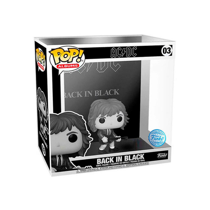 BACK IN BLACK NOIR ET BLANC / ACDC / FIGURINE FUNKO POP / EXCLUSIVE SPECIAL EDITION