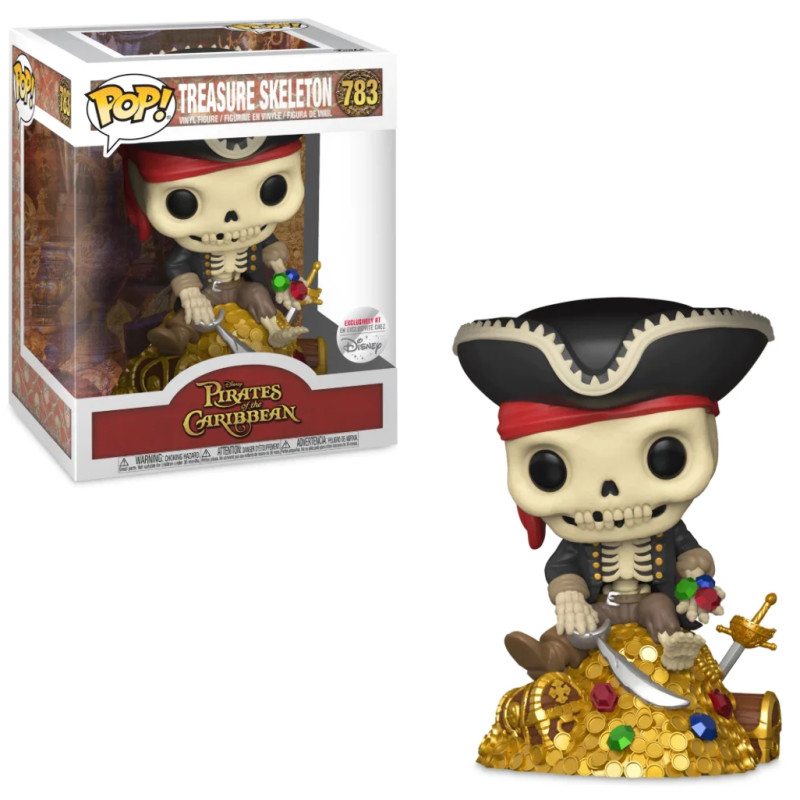 TREASURE SKELETON / PIRATES DES CARAIBES / FIGURINE FUNKO POP / EXCLUSIVE DISNEY