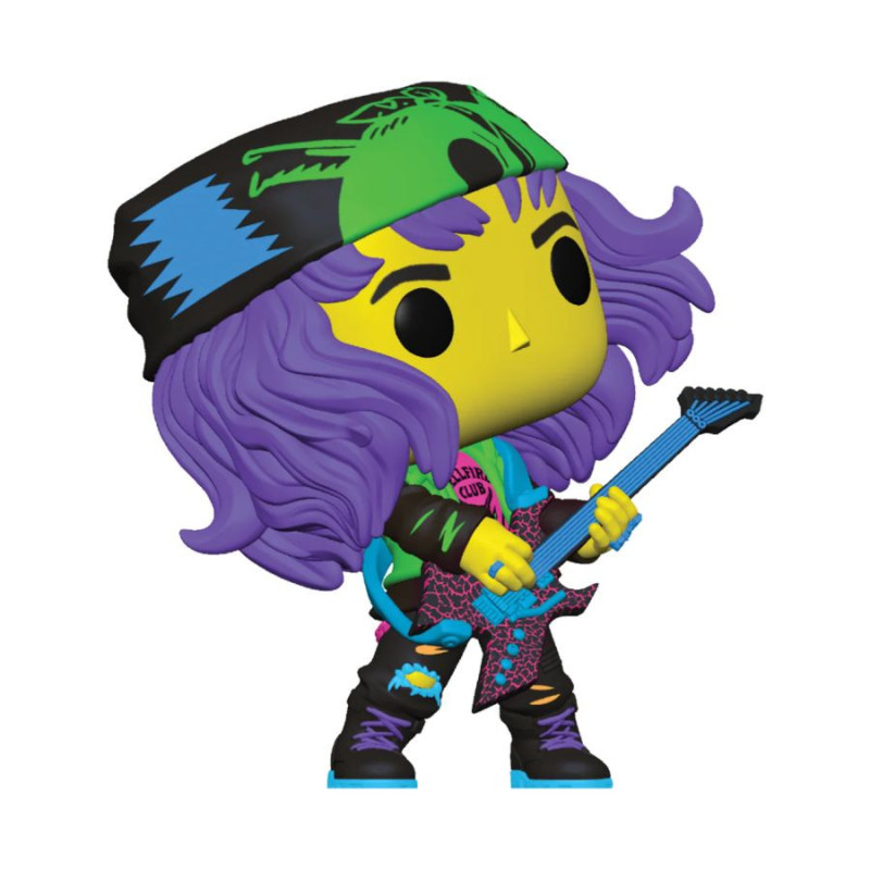 CHASSEUR EDDIE WITH GUITAR BLACKLIGHT / STRANGER THINGS / FIGURINE FUNKO POP / EXCLUSIVE SPECIAL EDITION CHASSEUR EDDIE WITH GUITAR BLACKLIGHT / STRANGER THINGS / FIGURINE FUNKO POP / EXCLUSIVE SPECIAL EDITION