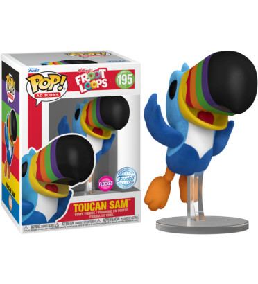 TOUCAN SAM / FROOT LOOPS / FIGURINE FUNKO POP / EXCLUSIVE SPECIAL EDITION / FLOCKED