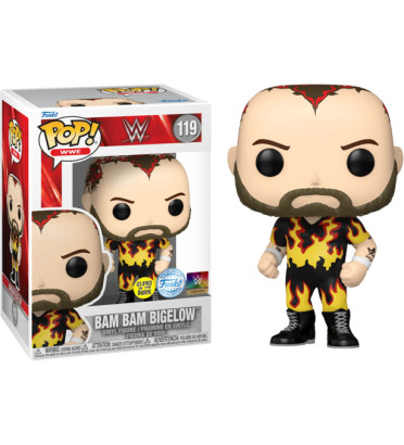 BAM BAM BIGELOW / WWE / FIGURINE FUNKO POP / EXCLUSIVE SPECIAL EDITION / GITD