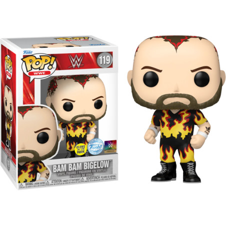 BAM BAM BIGELOW / WWE / FIGURINE FUNKO POP / EXCLUSIVE SPECIAL EDITION / GITD