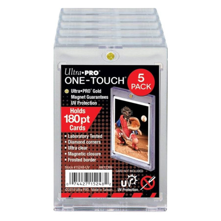LOT DE 5 ONE TOUCH MAGNETIC HOLDER 180PT / ULTRA PRO
