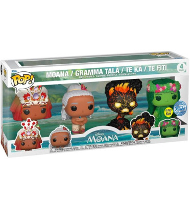 4 PACK MOANA / MOANA / FIGURINE FUNKO POP / EXCLUSIVE SPECIAL EDITION