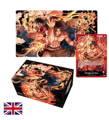 COFFRET ONE PIECE SPECIAL GOODS SET ACE/SABO/LUFFY / CARTE VERSION ANGLAISE