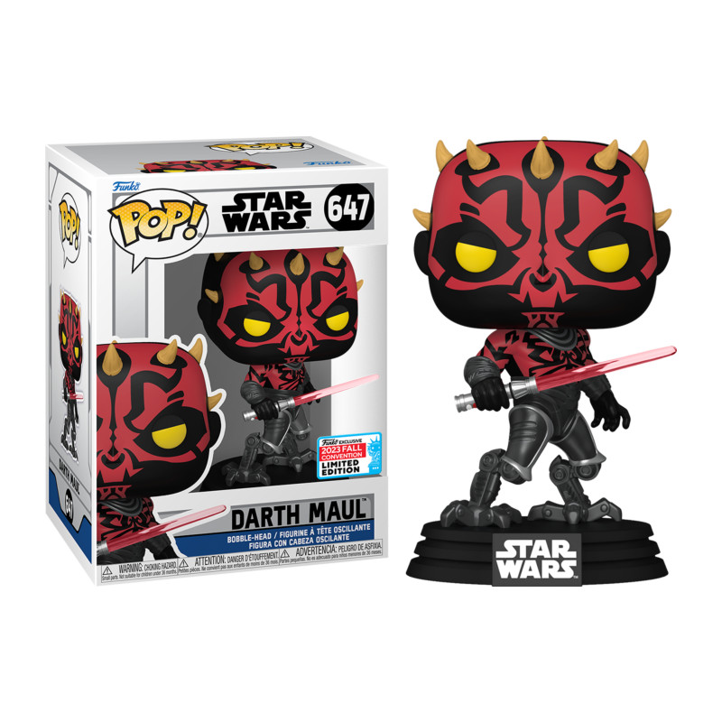 CYBERNETIC DARTH MAUL / STAR WARS THE CLONE WARS / FIGURINE FUNKO POP / EXCLUSIVE NYCC 2023