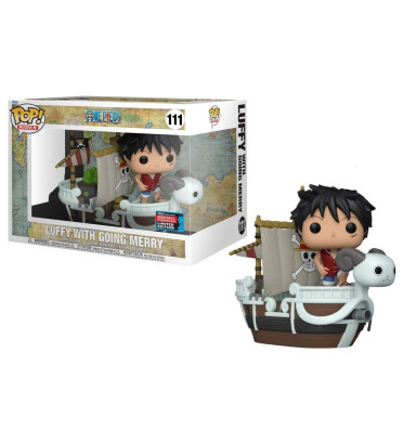 LUFFY WITH GOING MERRY / ONE PIECE / FIGURINE FUNKO POP / EXCLUSIVE NYCC 2022