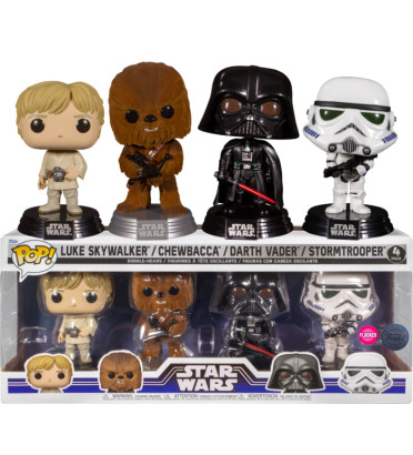 4 PACK STAR WARS CLASSIC / STAR WARS / FIGURINE FUNKO POP / EXCLUSIVE SPECIAL EDITION