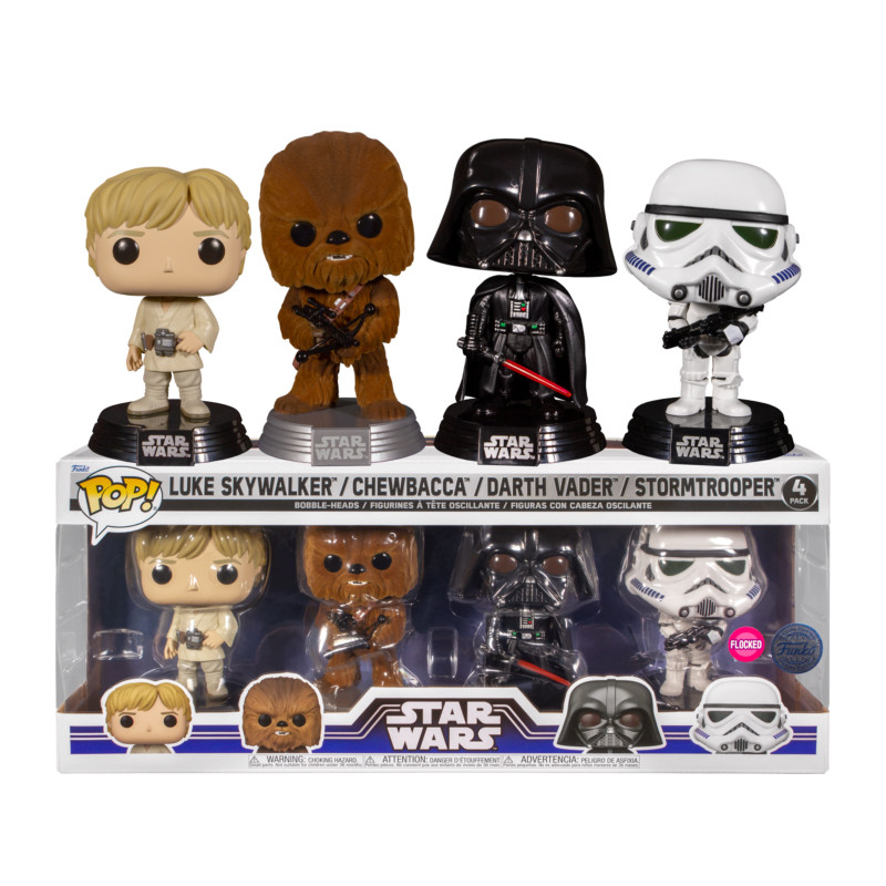 4 PACK STAR WARS CLASSIC / STAR WARS / FIGURINE FUNKO POP / EXCLUSIVE SPECIAL EDITION