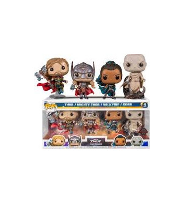 4 PACK THOR LOVE AND THUNDER / THOR LOVE AND THUNDER / FIGURINE FUNKO POP / EXCLUSIVE SPECIAL EDITION