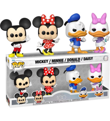 4 PACK MICKEY AND FRIENDS / MICKEY AND FRIENDS / FIGURINE FUNKO POP / EXCLUSIVE SPECIAL EDITION