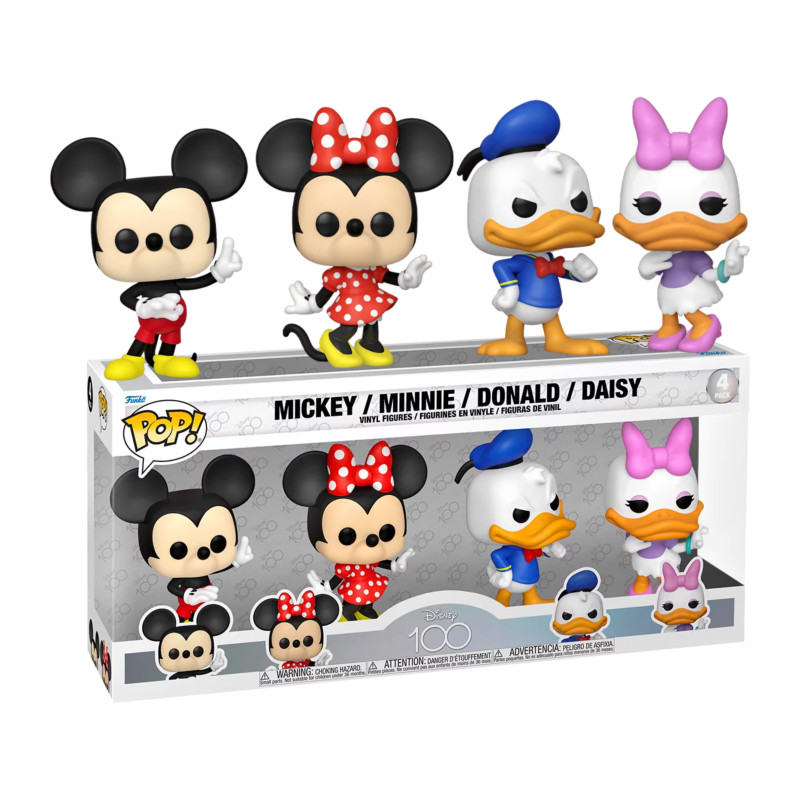 4 PACK MICKEY AND FRIENDS / MICKEY AND FRIENDS / FIGURINE FUNKO POP / EXCLUSIVE SPECIAL EDITION