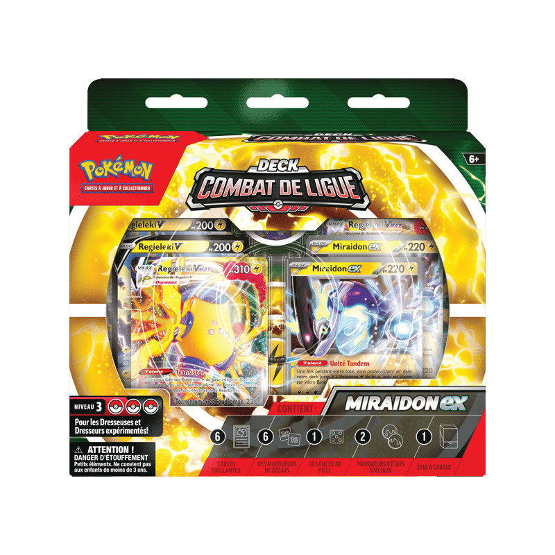 DECK COMBAT DE LIGUE MIRAIDON EX / CARTE POKEMON VF