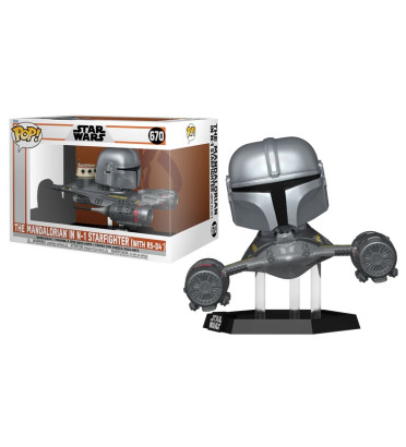 THE MANDALORIAN IN N-1 STARFIGHTER / STAR WARS THE MANDALORIAN / FIGURINE FUNKO POP