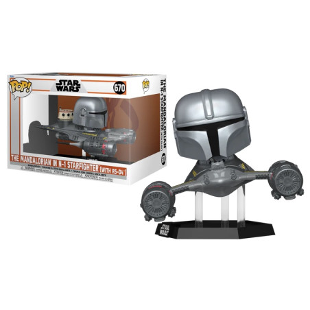 THE MANDALORIAN IN N-1 STARFIGHTER / STAR WARS THE MANDALORIAN / FIGURINE FUNKO POP