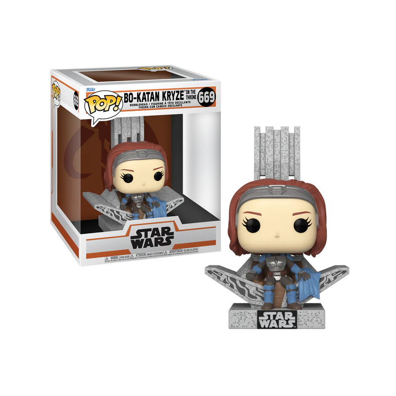 BO KATAN PRYZE ON THE THRONE / STAR WARS THE MANDALORIAN / FIGURINE FUNKO POP