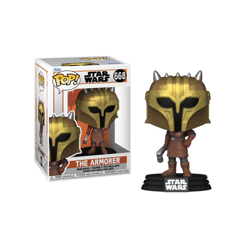 THE ARMORER WITH HAMMER / STAR WARS THE MANDALORIAN / FIGURINE FUNKO POP