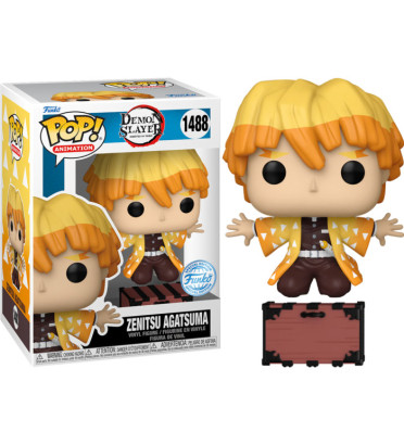 ZENITSU AGATSUMA WITH BOX / DEMON SLAYER / FIGURINE FUNKO POP / EXCLUSIVE SPECIAL EDITION ZENITSU AGATSUMA WITH BOX / DEMON SLAYER / FIGURINE FUNKO POP / EXCLUSIVE SPECIAL EDITION