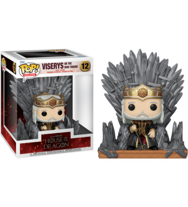 VISERYS ON THE IRON THRONE / GAME OF THRONES HOUSE OF THE DRAGON / FIGURINE FUNKO POP