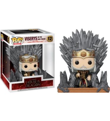 VISERYS ON THE IRON THRONE / GAME OF THRONES HOUSE OF THE DRAGON / FIGURINE FUNKO POP VISERYS ON THE IRON THRONE / GAME OF THRONES HOUSE OF THE DRAGON / FIGURINE FUNKO POP
