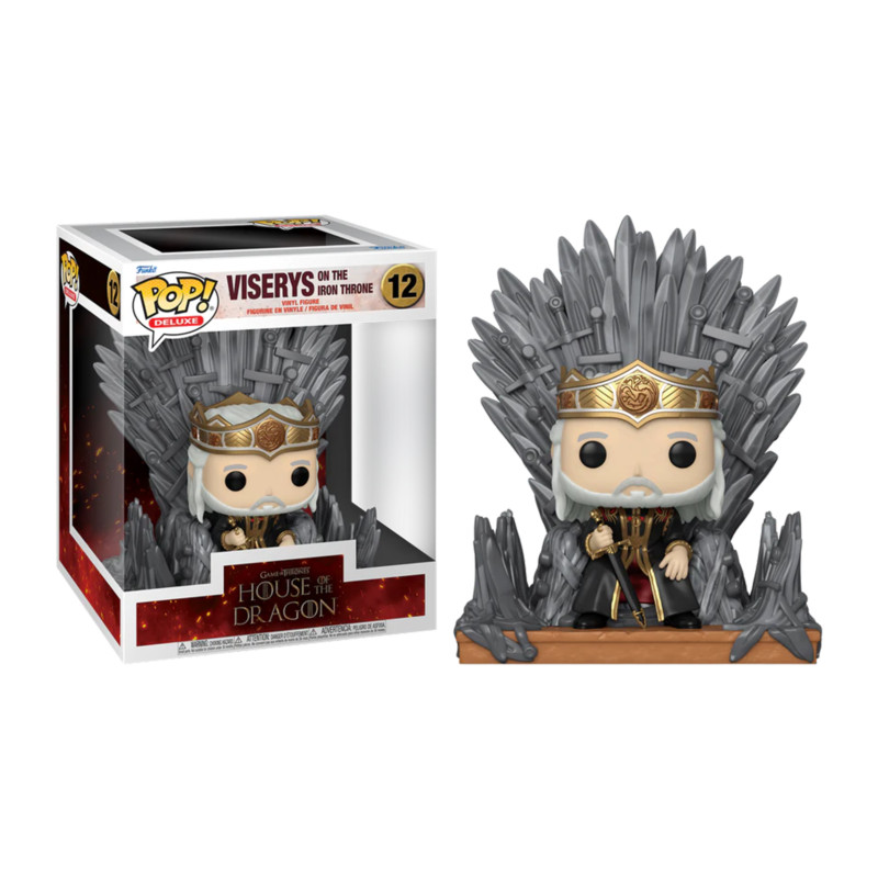 VISERYS ON THE IRON THRONE / GAME OF THRONES HOUSE OF THE DRAGON / FIGURINE FUNKO POP