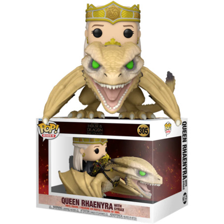 QUEEN RHAENYRA WITH SYRAX / GAME OF THRONES HOUSE OF THE DRAGON / FIGURINE FUNKO POP