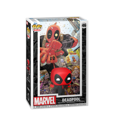 DEADPOOL IN BLACK SUIT COMIC COVERS / DEADPOOL / FIGURINE FUNKO POP