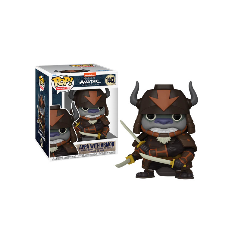 APPA WITH ARMOR OVERSIZED / AVATAR NICKELODEON / FIGURINE FUNKO POP