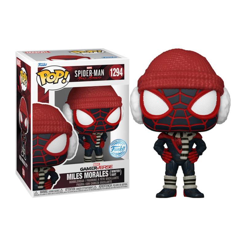 MILES MORALES WINTER SUIT / SPIDER MAN MILES MORALES / FIGURINE FUNKO POP / EXCLUSIVE SPECIAL EDITION