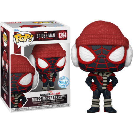 MILES MORALES WINTER SUIT / SPIDER MAN MILES MORALES / FIGURINE FUNKO POP / EXCLUSIVE SPECIAL EDITION