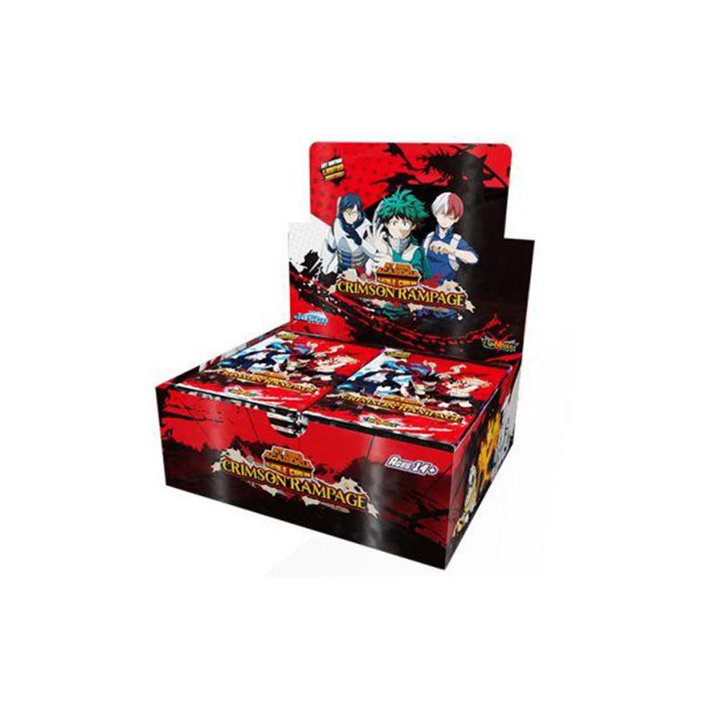 DISPLAY DE 24 BOOSTERS MY HERO ACADEMIA SERIES 2 CRIMSON RAMPAGE / CARTE ANGLAISE