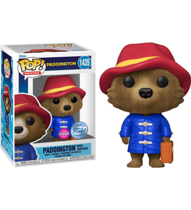 PADDINGTON WITH SUITCASE / PADDINGTON / FIGURINE FUNKO POP / EXCLUSIVE SPECIAL EDITION / FLOCKED