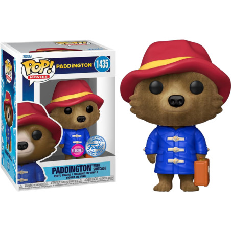 PADDINGTON WITH SUITCASE / PADDINGTON / FIGURINE FUNKO POP / EXCLUSIVE SPECIAL EDITION / FLOCKED