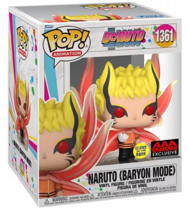 NARUTO BARYON MODE OVERSIZED / BORUTO / FIGURINE FUNKO POP / EXCLUSIVE AAA ANIME / GITD