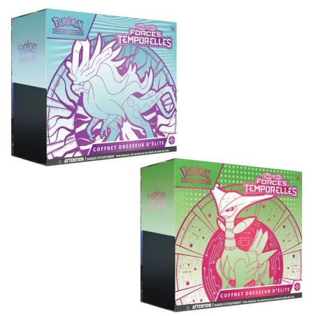 COFFRET DRESSEUR D'ELITE FORCES TEMPORELS EV05 MODELES ALEATOIRES SCELLAGE ABIMEE / CARTE POKEMON VF