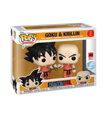 2 PACK GOKU ET KRILLIN / DRAGON BALL / FIGURINE FUNKO POP / EXCLUSIVE SPECIAL EDITION